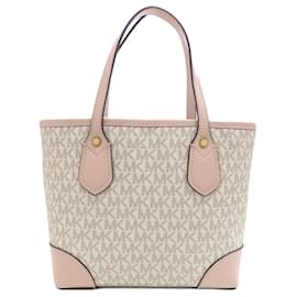 Michael Kors-Michael Kors MK Signature Handbag-Pink,White