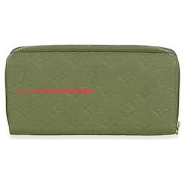 Louis Vuitton-Louis Vuitton Cerise Monogram Empreinte Zippy Wallet-Red