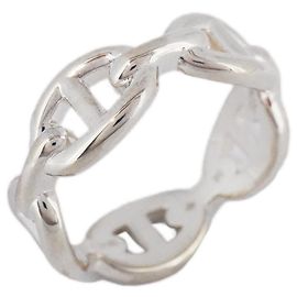 Hermès Hermes Chaine d'Ancre Anchainé 925 Silver Men's Ring Other