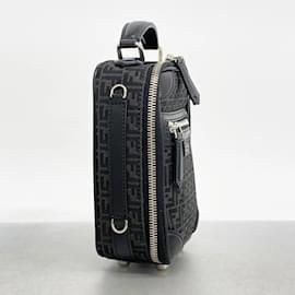 Fendi-Fendi Zucchino Shoulder Bag-Black