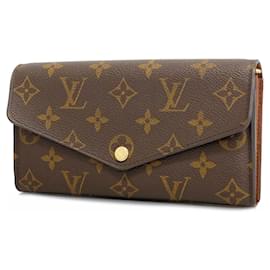 Louis Vuitton-Louis Vuitton Long Wallet Monogram Portefeuille Sarah M60531-Brown