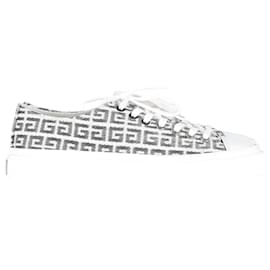 Givenchy-Givenchy  City 4G-Monogram Low-Top Sneakers in Black and White Leather-Other