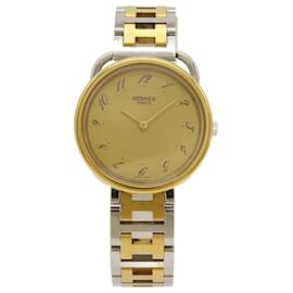 Hermès-Hermes Arceau Gold Dial Quartz Wristwatch-Other