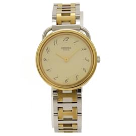 Hermès-Hermes Arceau Cream Dial Quartz Wristwatch-Other