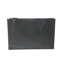 Pochette en cuir noir pour homme Givenchy Noir
