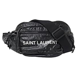 Saint Laurent-Saint Laurent Black Nylon Sling Bag-Black