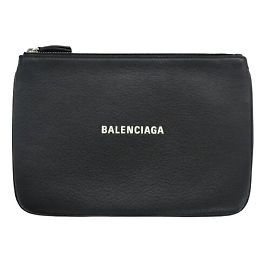 Clutch in pelle nera Balenciaga Nero