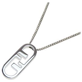 Colar Autolock FENDI para mulheres Prata
