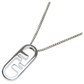 Fendi-FENDI Autolock Necklace for Women-Silvery
