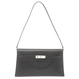 Hermès-Hermès Black Chevre Chamkila Kelly Elan-Black