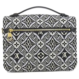 Louis Vuitton-Louis Vuitton M57272 Pochette Metis MM Handbag-Black,White