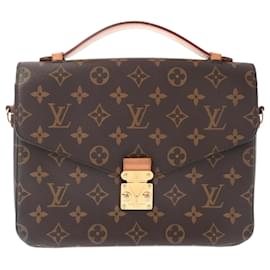Louis Vuitton-Louis Vuitton Monogram Pochette Metis MM Handbag-Brown,Monogram