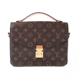 Louis Vuitton-Louis Vuitton Monogram Pochette Metis MM Handbag-Brown,Monogram