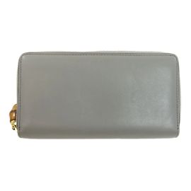 Gucci 453158 Portafoglio Lungo in Bambù Marrone