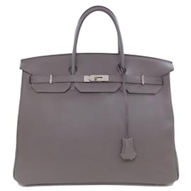 Hermès-Hermes Birkin 40 Grimeise Handbag-Brown