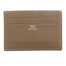 Hermès-Hermes Citizen Twill Business Card Holder-Beige