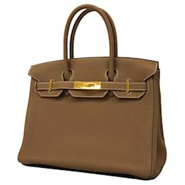 Hermès-Hermes Birkin 30 Handbag in Etoupe Gray-Taupe