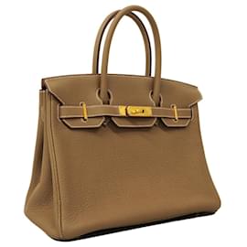 Hermès-Hermes Birkin 30 Handbag in Etoupe Gray-Taupe
