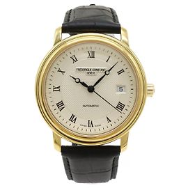 Relógio de pulso automático clássico com data Frederique Constant Dourado