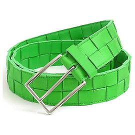 Cinturón Maxi Intrecciato Bottega Veneta Verde Verde