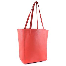 Céline Sac cabas Phantom en cuir Celine Rouge