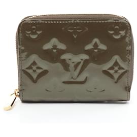 Louis Vuitton-Louis Vuitton Monogram Vernis Zippy Coin Purse Leather Coin Case-Brown