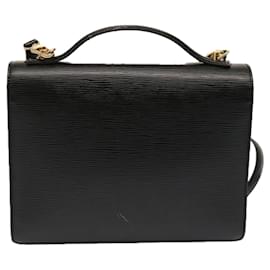 Louis Vuitton-Louis Vuitton Epi Monceau 28 Hand Bag Black-Black
