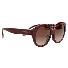 Burberry Check Sunglasses Plastic Red