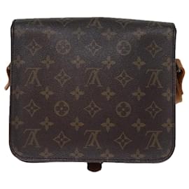 Louis Vuitton-Louis Vuitton Monogram Cartouchiere Mm Shoulder Bag-Brown