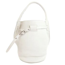 Céline Bolsa Bucket Big Bag Celine em couro de bezerro Branco