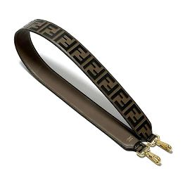 Fendi Leather Shoulder Strap Brown