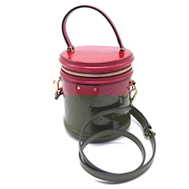Louis Vuitton-Louis Vuitton Monogram Vernis Cannes PM Handbag-Red