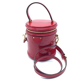 Sac à main Louis Vuitton Monogram Vernis Cannes PM Rouge