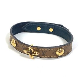 Louis Vuitton Monogram Reverse Charm Armband Braun