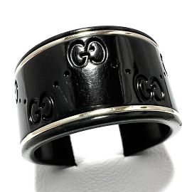 GUCCI Men's Icon Ring in 18K White Gold Other