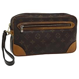 Louis Vuitton-LOUIS VUITTON Monogram Marly Dragonne GM Clutch Bag M51825 LV Auth 83827-Monogram