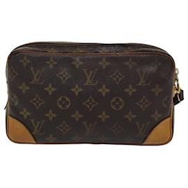 Louis Vuitton-LOUIS VUITTON Monogram Marly Dragonne GM Clutch Bag M51825 LV Auth 83827-Monogram
