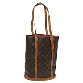 Louis Vuitton-LOUIS VUITTON Monogram Bucket GM Shoulder Bag M42236 LV Auth 86581-Monogram