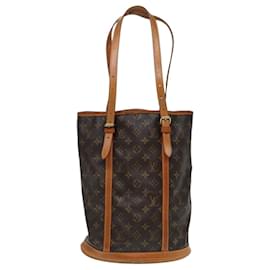 Louis Vuitton-LOUIS VUITTON Monogram Bucket GM Shoulder Bag M42236 LV Auth 86581-Monogram