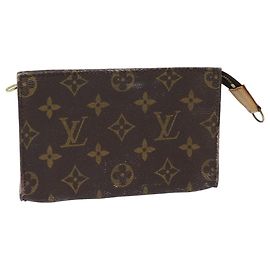 LOUIS VUITTON Monogram Bucket PM Accessory Pouch LV Auth 83505 Monogram