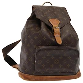 Louis Vuitton-LOUIS VUITTON Monogram Montsouris GM Backpack M51135 LV Auth 86239-Monogram