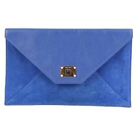 Jimmy Choo Pochete de couro Azul