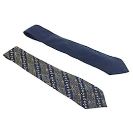 Dior Set di cravatte in seta Blu
