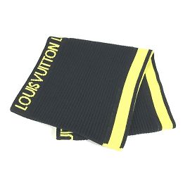 Sciarpa Infinity in Lana Bicolore Louis Vuitton Nero Giallo