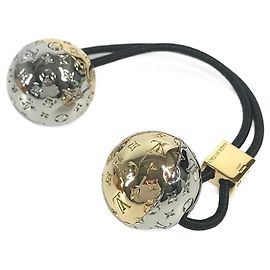 Elastico per capelli Nanogram Planet LV di Louis Vuitton Argento D'oro