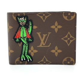 Billetera bi-fold Monogram Louis Vuitton Castaño Monograma