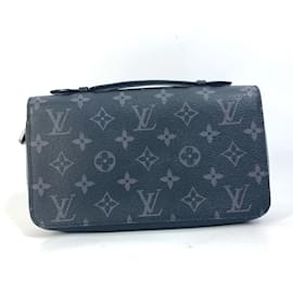 Louis Vuitton-Louis Vuitton Monogram Eclipse Long Wallet-Black