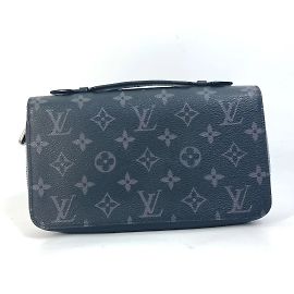 Carteira longa Monogram Eclipse Louis Vuitton Preto