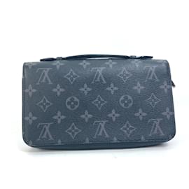 Louis Vuitton-Louis Vuitton Monogram Eclipse Long Wallet-Black