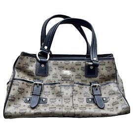 MCM Boston Handbag Light Brown Leather Light brown